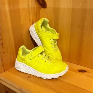 Skechers Kids Neon Yellow Sneakers